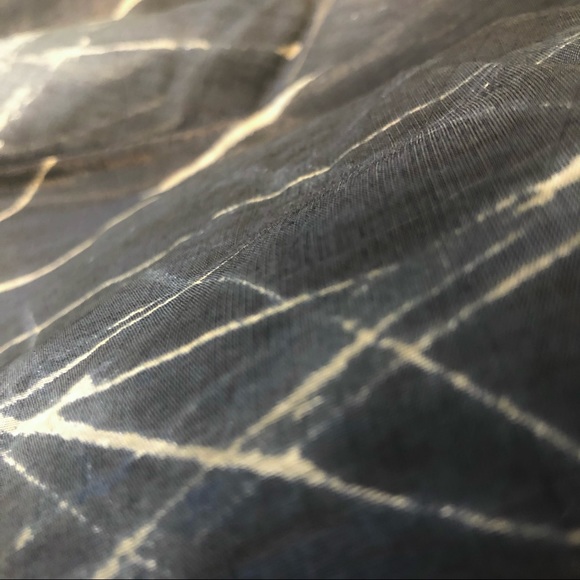 NWT NIC+ZOE Sheer Lined Skirt Blue Asymmetrical - Picture 4 of 6